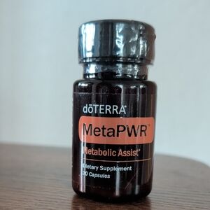 Doterra MetaPWR Supplement — Black Bottle with Orange Label